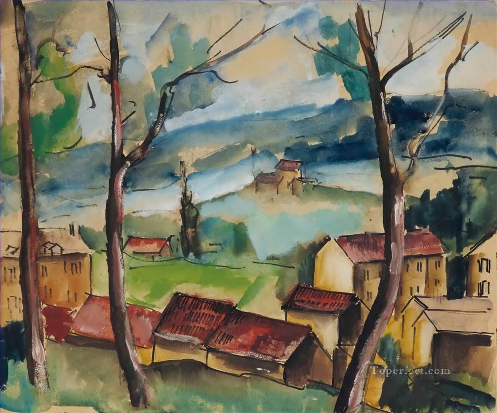 Village view Maurice de Vlaminck Oil Paintings